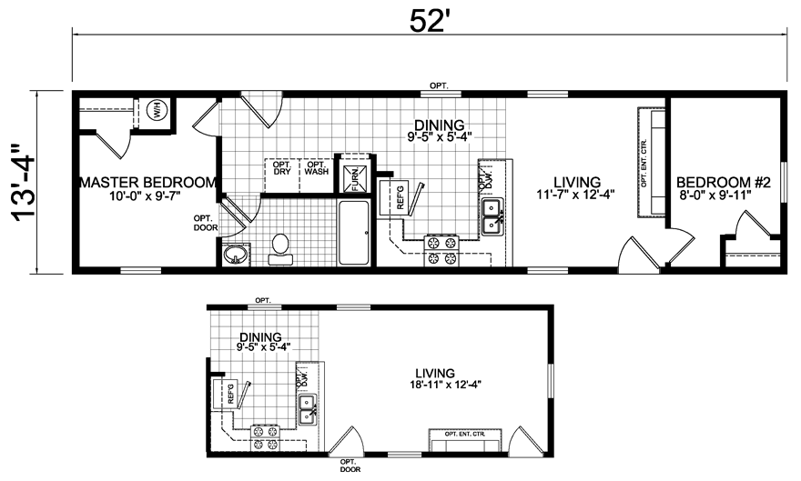 Del Ray 13 X 52 693 sqft Mobile Home Factory Expo Home